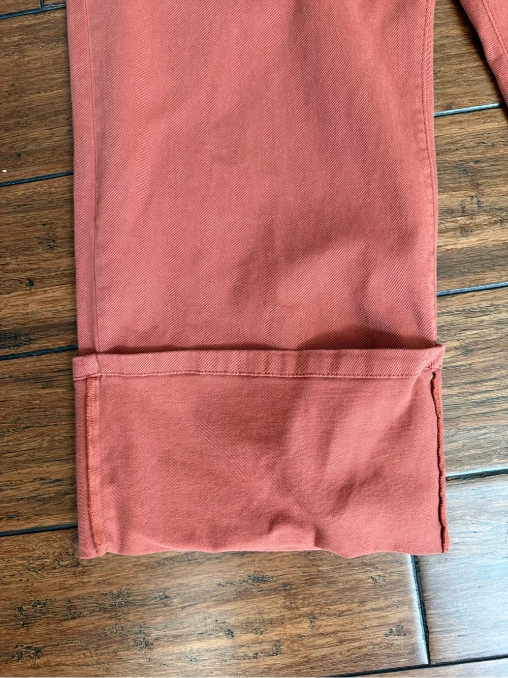 NWT Pilcro Anthropologie Relaxed Cuff Pants Orange Size 34 Boho